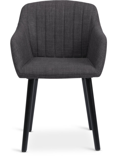 Silla de comedor ADSLEV tela gris antracita Silla de comedor ADSLEV tela gris antracita