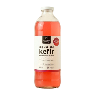 Agua de Kefir ciruela e hibiscus 910ml Agua De Kefir Ciruela 910ml
