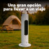 Estufa Calefactor Ceramico Torre Electrica Oscilacion 2000W Variante Color Blanco