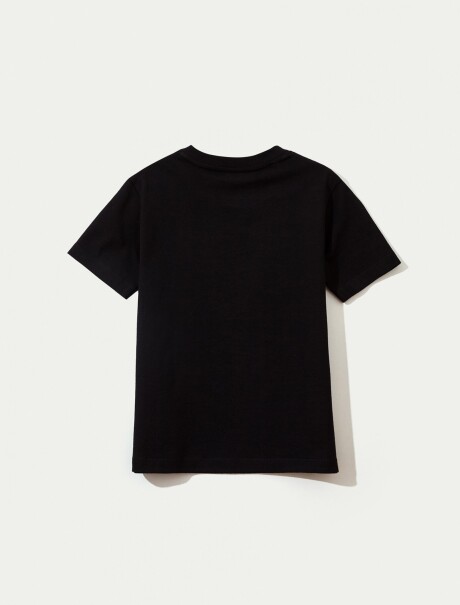 CAMISETA INFANTIL CON ESTAMPA NEGRO