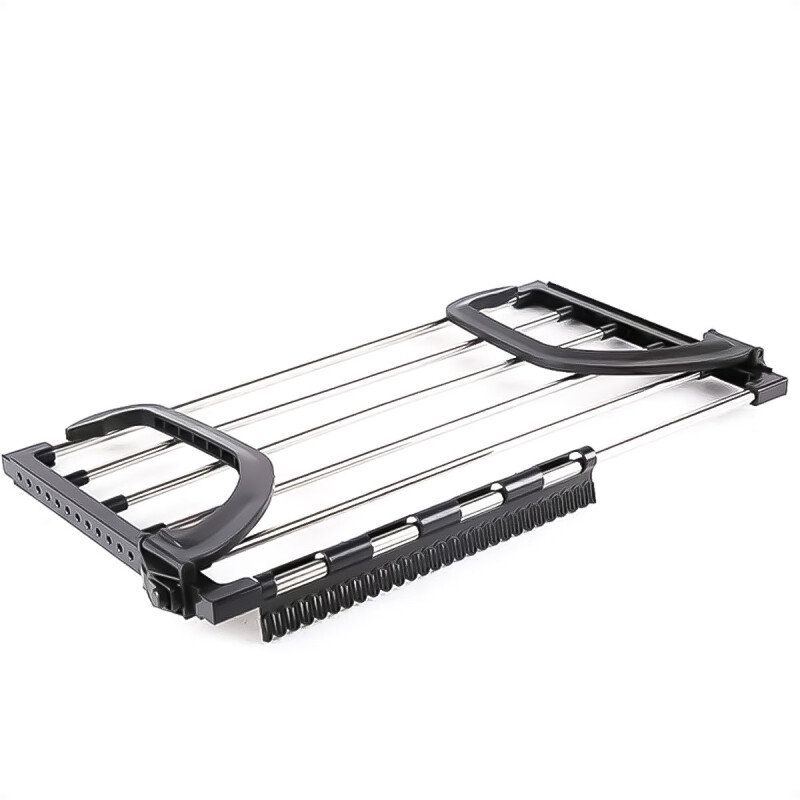 Tendedero de Ropa para Balcón y Ventana Resistente Plegable de Color Negro Tendedero de Ropa para Balcón y Ventana Resistente Plegable de Color Negro