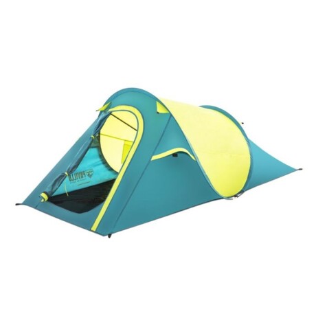 Carpa Autoarmable 2 Personas Pavilo con Bolso para Camping Verde/amarillo