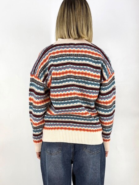 SACO SLOWLY 2446 ESTAMPADO CRUDO