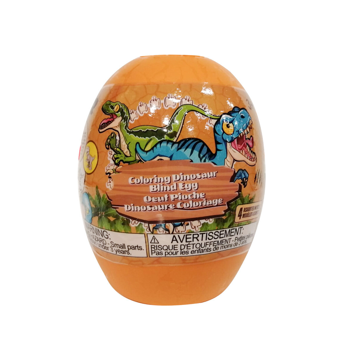 Blind box huevo dinosaurio - naranja 