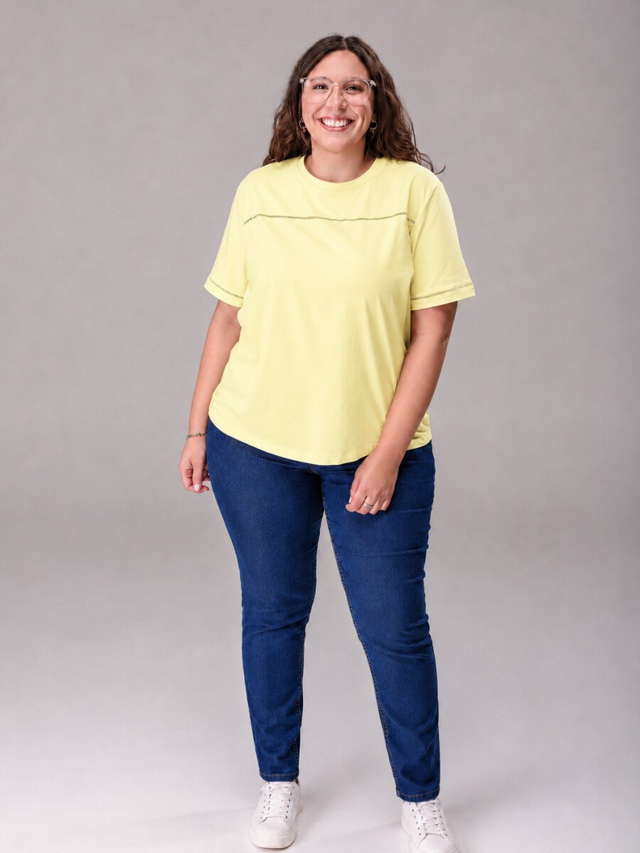 Remera Festón amarillo