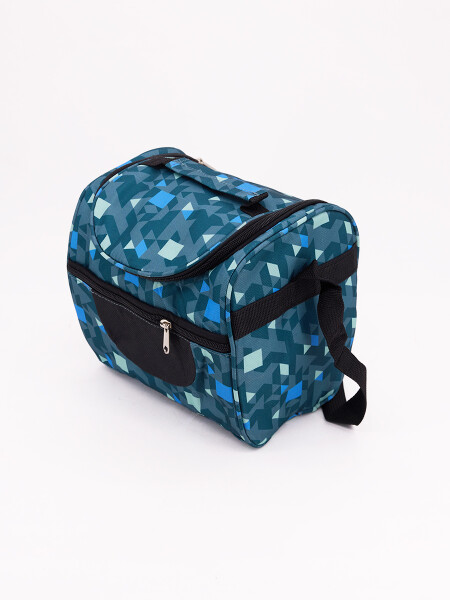 LUNCHERA GEOMETRIC DOBLE CIERRE GRIS