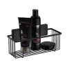 ORGANIZADOR DE BAÑO ADHESIVO NEGRO MATE Organizador De Baño Adhesivo Negro Mate