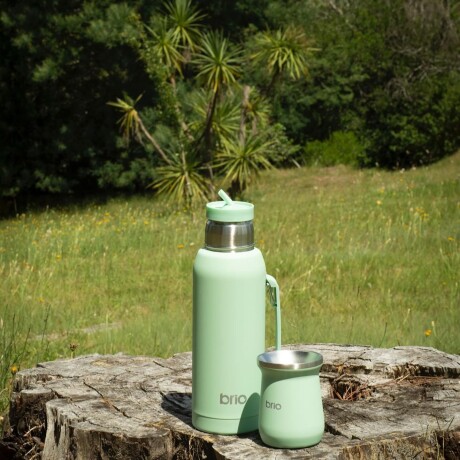 Termo 1 Litro Acero Inox brio Con Pico Cebador Menta
