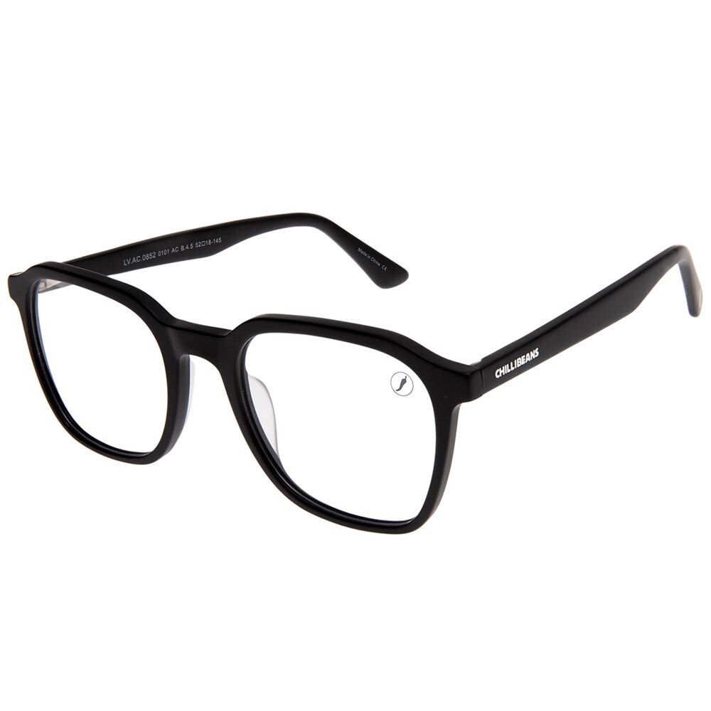 Lentes De Vista Grau Cuadrado De Acetato Negro/Negro