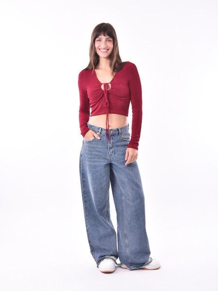 REMERA NULA BORDEAUX