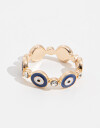 Anillos Chicos Lucky charm Anillo Con Ojitos - Dorado