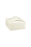 Caja torta 27x27x12 cm. - PELLE BIANCO Caja torta 27x27x12 cm. - PELLE BIANCO