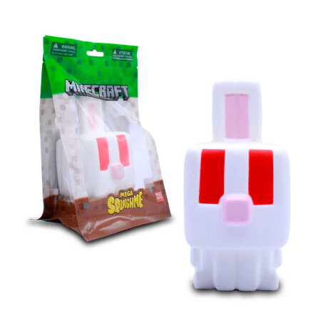 Minecraft Mega Squishme Series 4 White Rabbit Minecraft Mega Squishme Series 4 White Rabbit