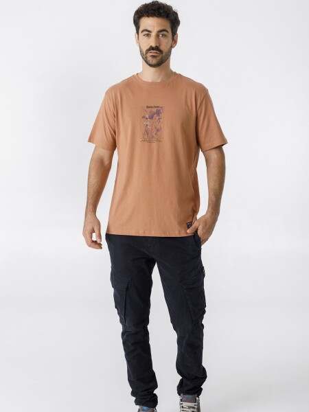 T-SHIRT JARDIN OCRE