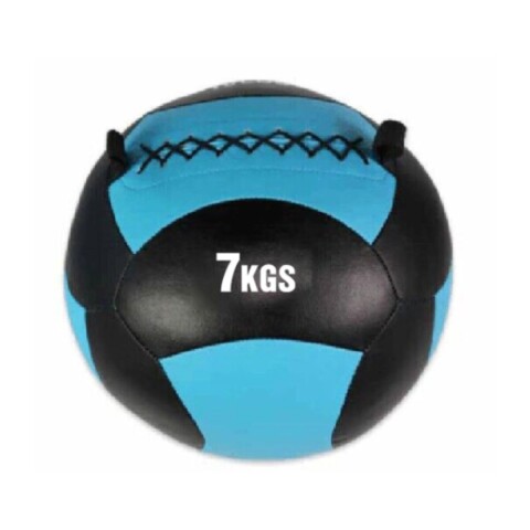 Pelota Medicine Ball Entrenamiento 7kg Pared Medicinal Balon Imback Color Azul y Negro Pelota Medicine Ball Entrenamiento 7kg Pared Medicinal Balon Imback Color Azul y Negro