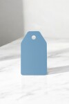 Tag rectangular liso 5x8,5 CELESTE