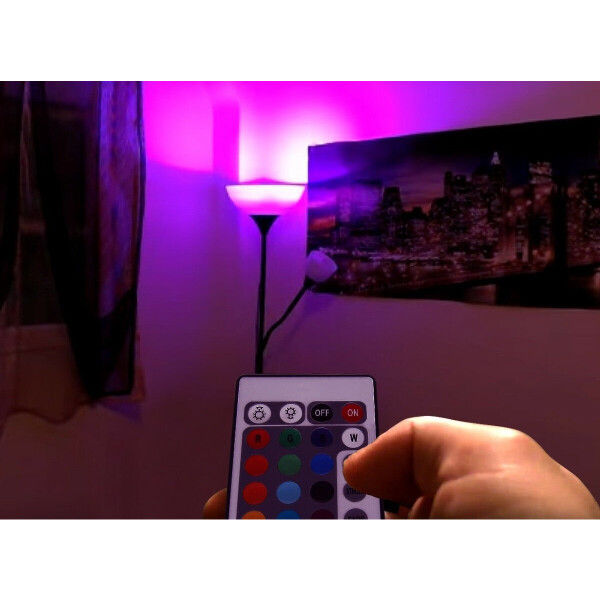 Lampara Rgb + Blanco Bombilla 7w + Control Cambiar Colores Lampara Rgb + Blanco Bombilla 7w + Control Cambiar Colores