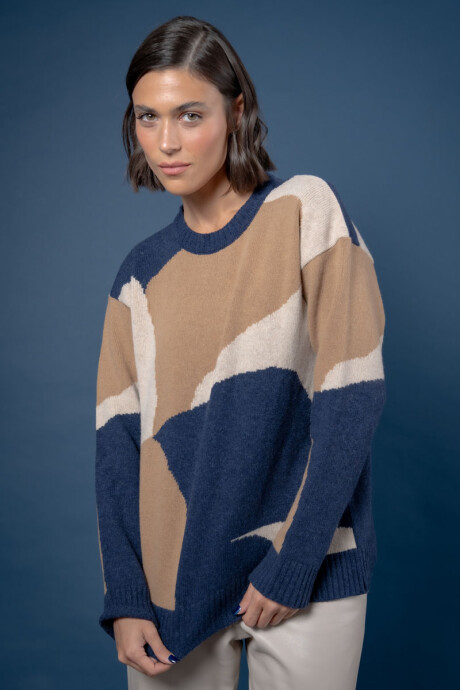 Buzo sierra Azul combinado