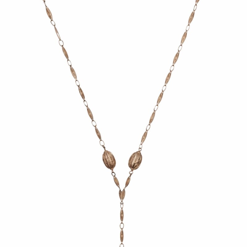 Cadena almendras / dijes oval - Plata 925 - Sin Piedra - CD3526 sinpiedra