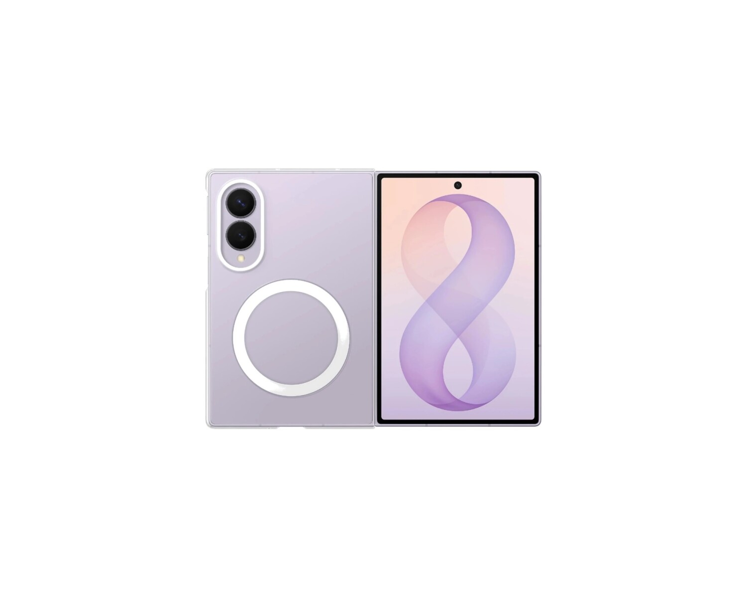 Funda Samsung Clear Magnet Transparente para Galaxy Z Fold8 - Transparent 