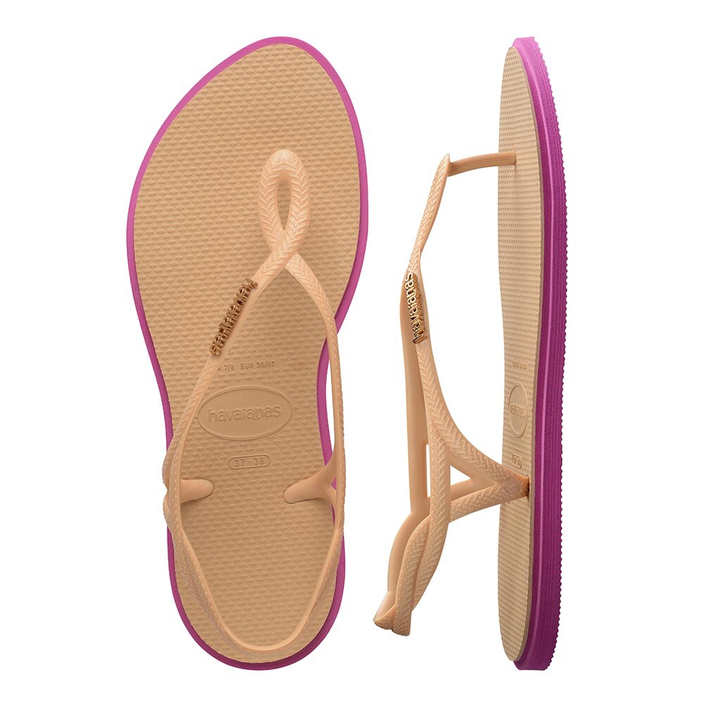 Sandalias Havaianas Luna Point Mujer Dorado/Rosa Gum