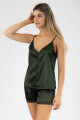 Top new shine Verde petroleo