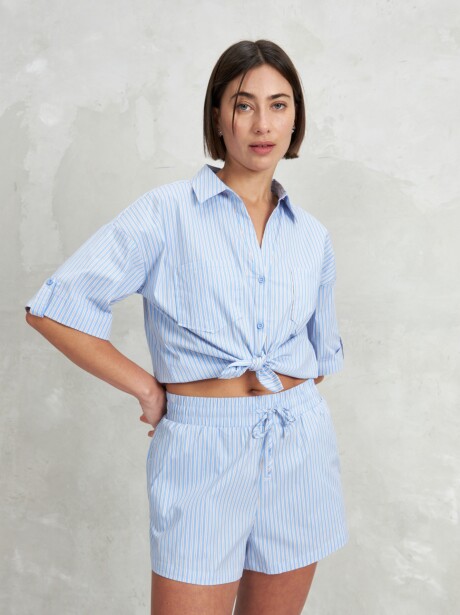 SHORT STRIPE CELESTE