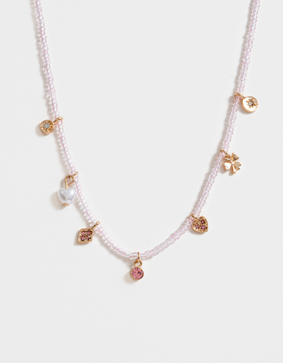 Collar Corto Beads Multidijes 