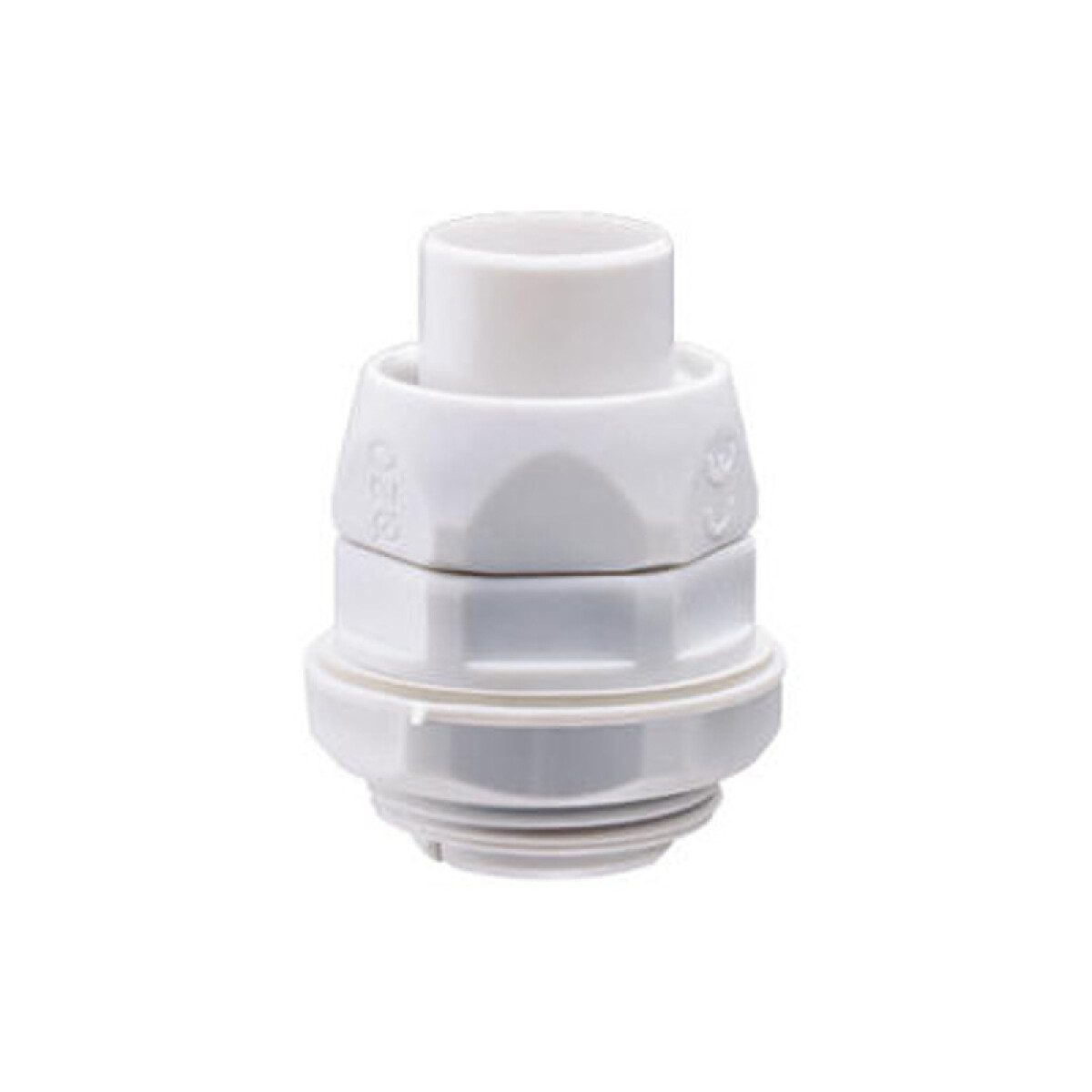 Conector recto IP54 para caño ø12mm gris RAL7035 - GD4012 