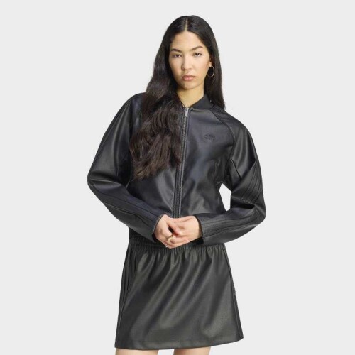 Campera Adidas Pleather Negro