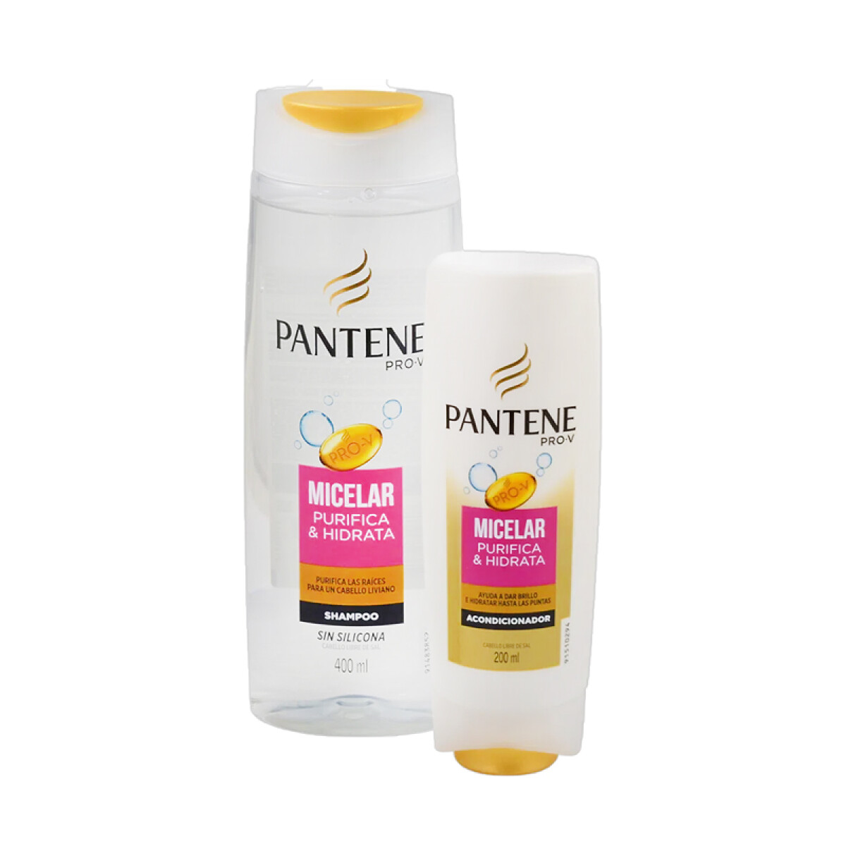 Pack Shampoo 400ml + Acondicionador 200ml PANTENE - Micelar 