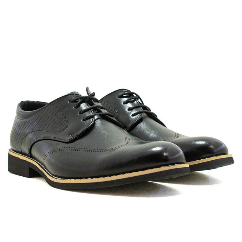 Zapatos Starsax Acordonado de Hombre - FD07M Negro