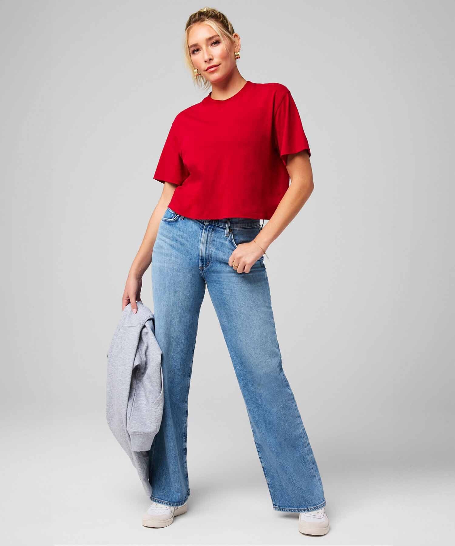 Polo Manga Corta Boxy Mujer Holly Berry