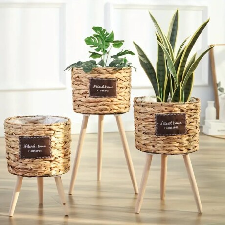 Set de 3 macetas Maldivas Marron