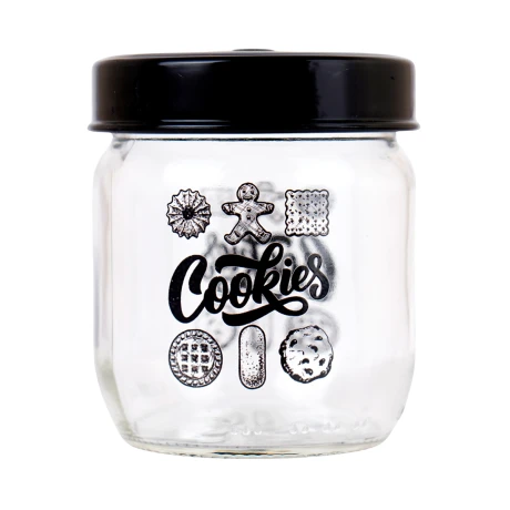 Frasco Herevin vidrio 425ml linea Black Cookies Frasco Herevin vidrio 425ml linea Black Cookies