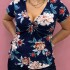 Remera Caren1 Azul Flor