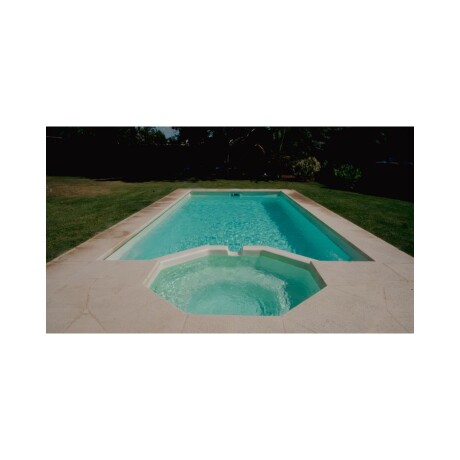 Piscina de fibra formato especial 8.35 x 3.35 x 1 a 1.45 mts Piscina de fibra formato especial 8.35 x 3.35 x 1 a 1.45 mts