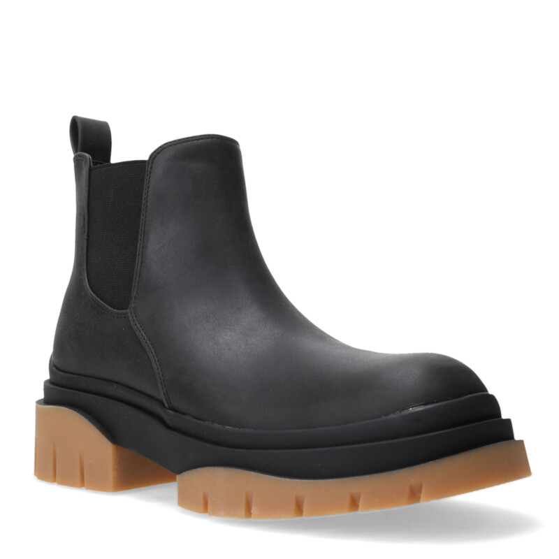 Bota de Mujer Miss Carol chelsea SIDNEY con plataforma bicolor Negro