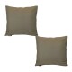 Set x2 funda de almohadones lisa 43 x 43 cm MARRON