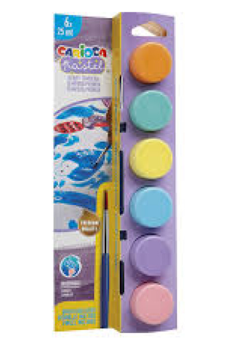 TEMPERAS X6 CON PINCEL PASTEL TEMPERAS X6 CON PINCEL PASTEL