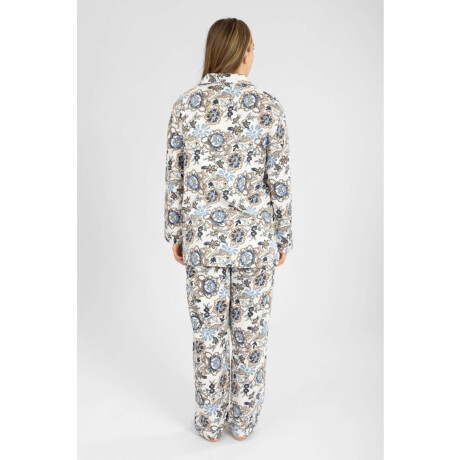 Pijama franela Flores