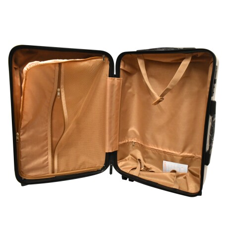 Valija Mediana Rígida Con Ruedas 360° Liviana y Compacta Rosa/negro