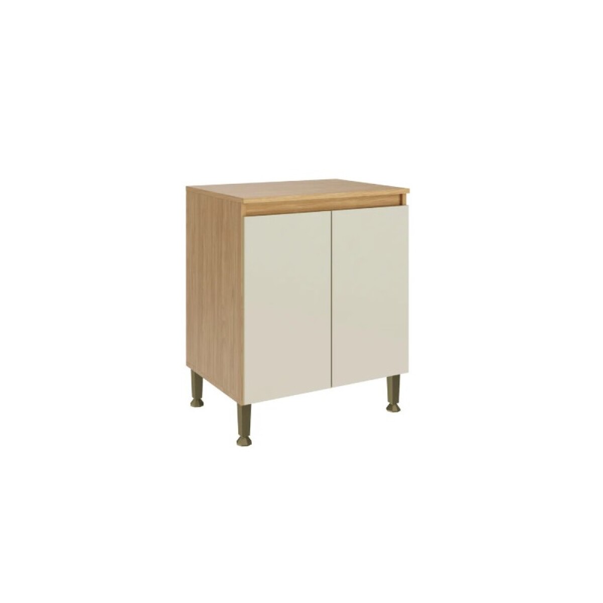 BAJO MESADA REBECA 2 PUERTAS 80 X 88X 52. MIEL OFF WHITE 