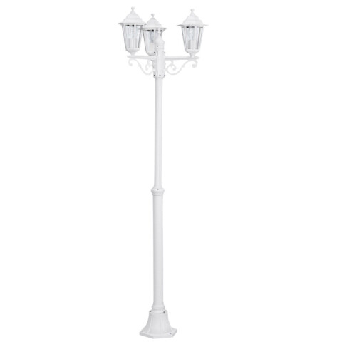 Farol colonial d/pie 3XE27 blanco A:192CM LATERNA5 EG0418