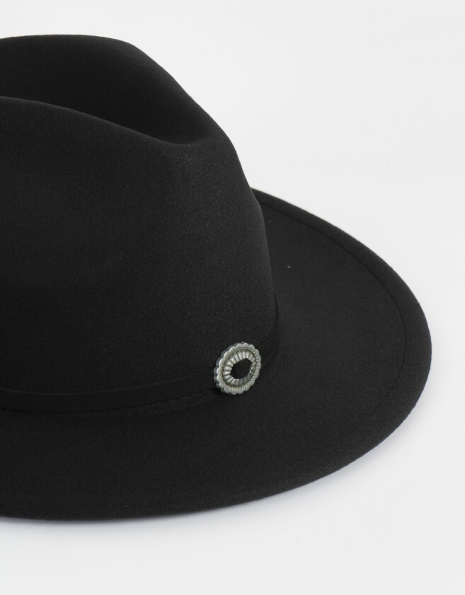 Sombreros Sobrero Negro Trim - Negro