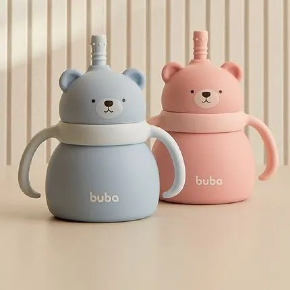 Vaso silicona OSITO BUBA rosa