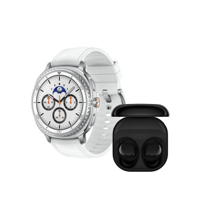Galaxy Watch8 Classic (Bluetooth, 46 mm) White + Buds Core ¡De Regalo!