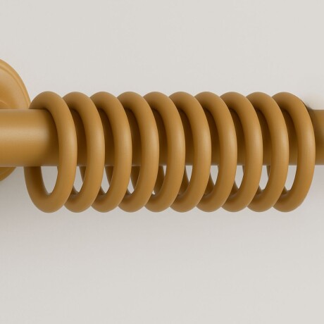 Setx10 argolla plástica para cortina MARRON CLARO