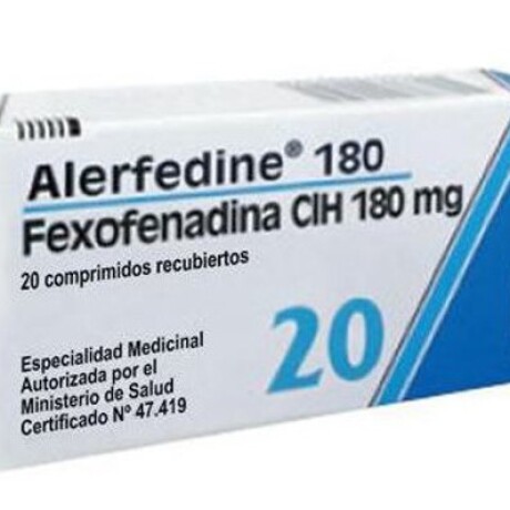Alerfedine 180mg 20 Comprimidos Alerfedine 180mg 20 Comprimidos