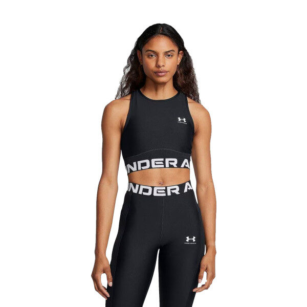 TOP HEATGEAR RIB TANK - UNDER ARMOUR NEGRO